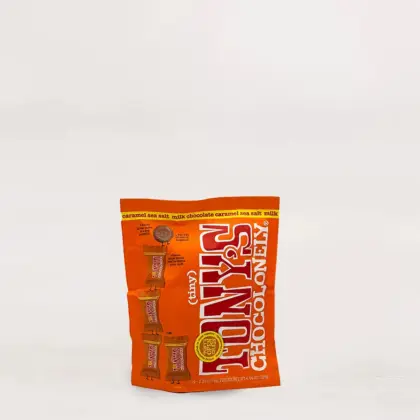 Tony's Chocolonely Tiny Tony's Milk Chocolate Caramel Pouch