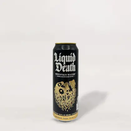 Liquid Death Water Sparkling Mountain 19.2 oz Cans (4-pack)