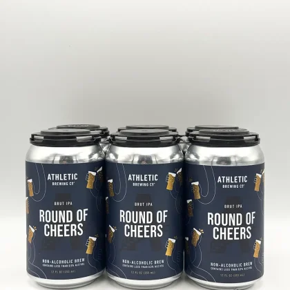 Athletic Brewing Company Round of Cheers Brut IPS Non-Alcoholic Beer (6-pack)
