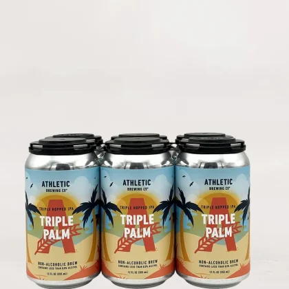 Athletic Brewing Company Triple Palm Triple Hopped IPA Non-Alcoholic Beer (6-pack)