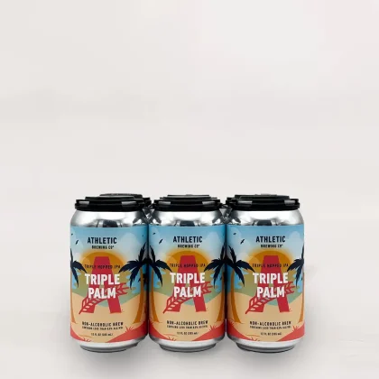 Athletic Brewing Company Triple Palm Triple Hopped IPA Non-Alcoholic Beer (6-pack)